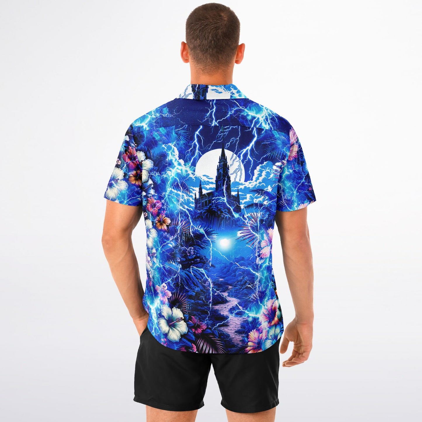 Frankenstein Unchained Short Sleeve Button-Down Hawaiian Shirt