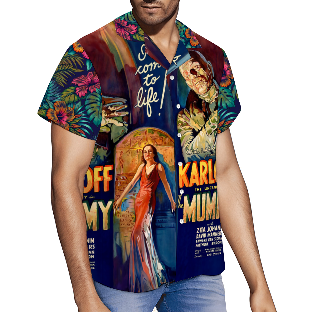 Classic the mummy Short Sleeve Shirt Button Down