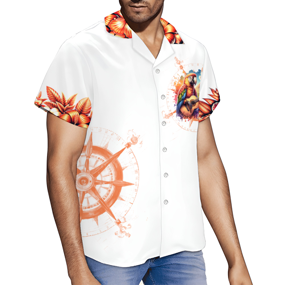 Custom When the Volcano Blows Tribute Short Sleeve Hawaiian Shirt Button Down
