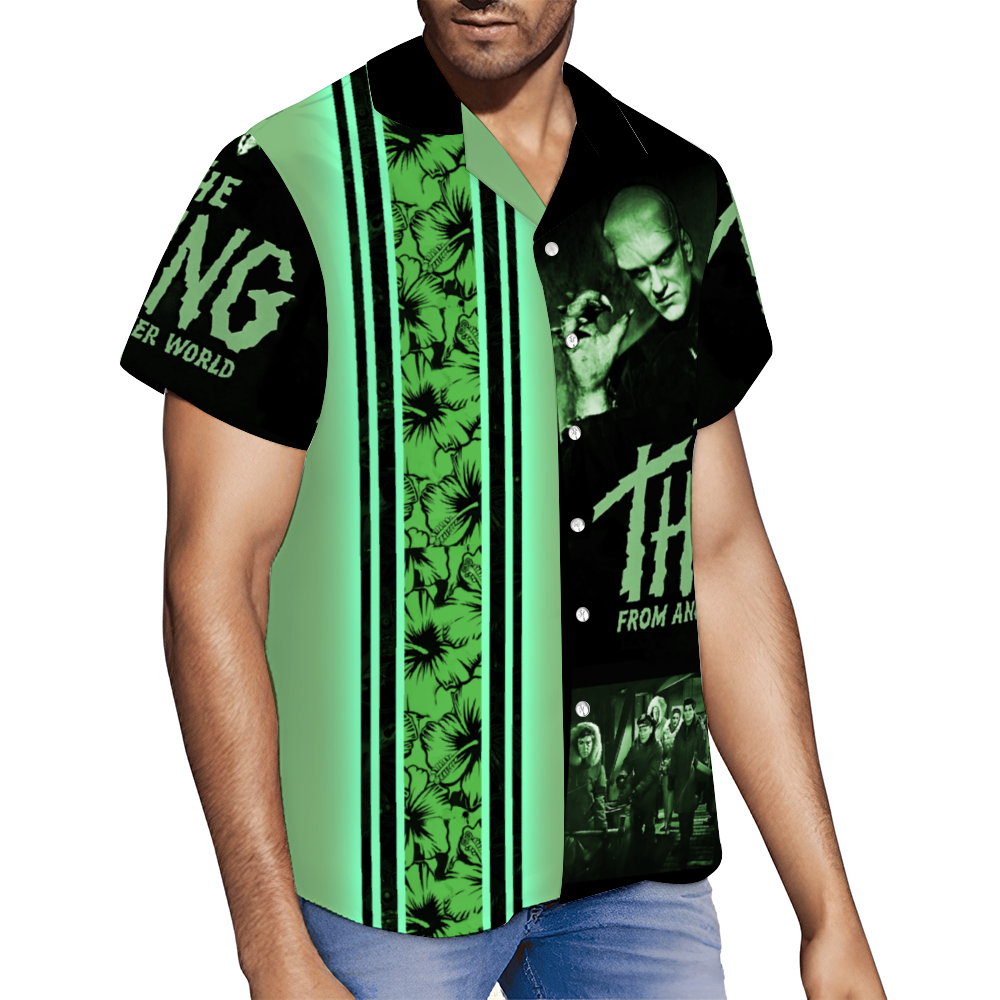 Custom The Thing From Another World Hawaiian Shirt Button Down