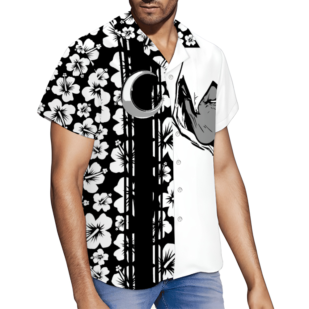 The Moon God Short Sleeve Hawaiian Shirt Button Down