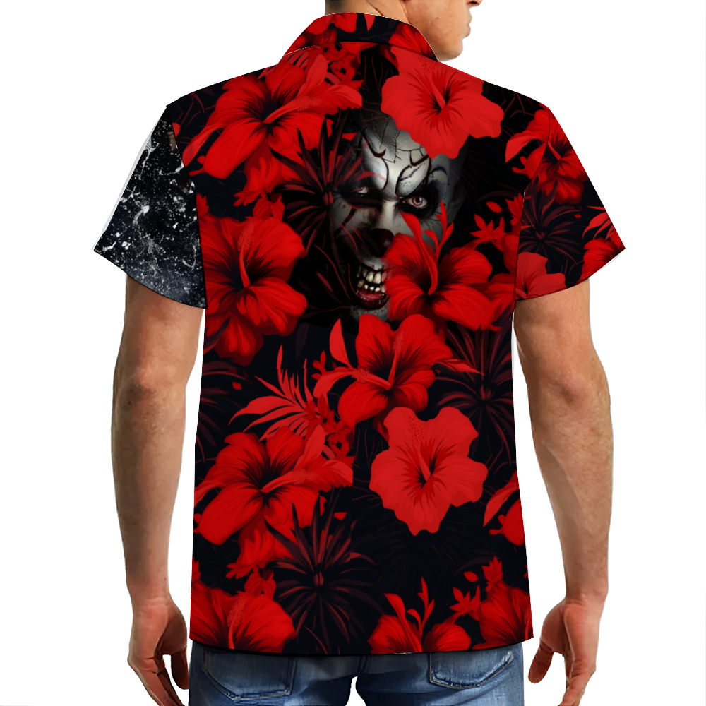 HI Georgie! Men's Short Sleeve Hawaiian Shirt Button Down
