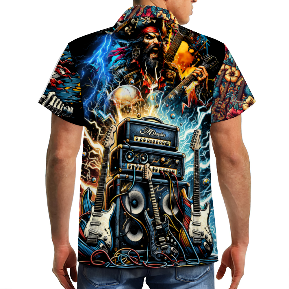 LIMITED EDITION! Custom M3 Men's Short Sleeve Hawaiian Shirt Button Down