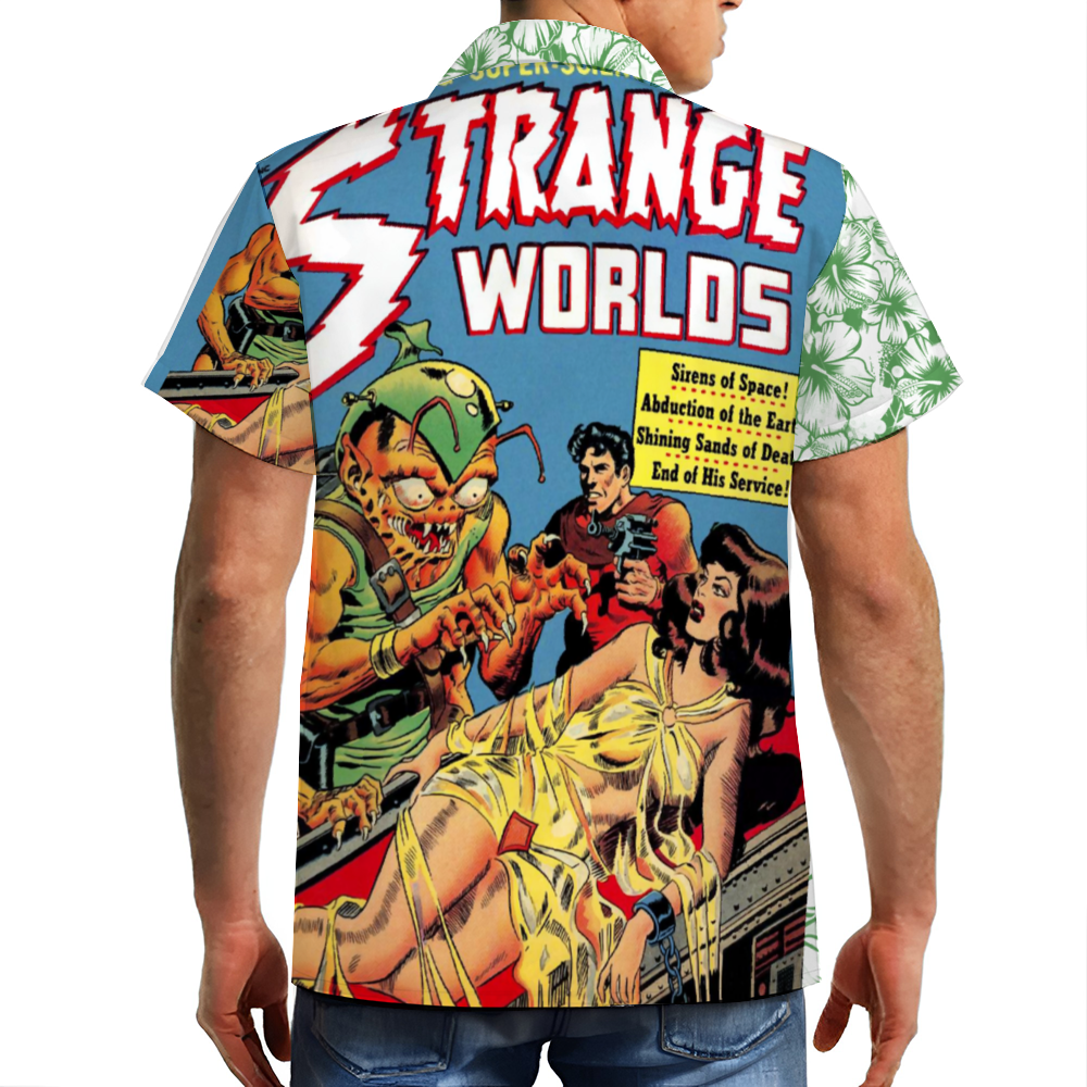 Strange Worlds Hawaiian Custom Short Sleeve Shirt Button Down
