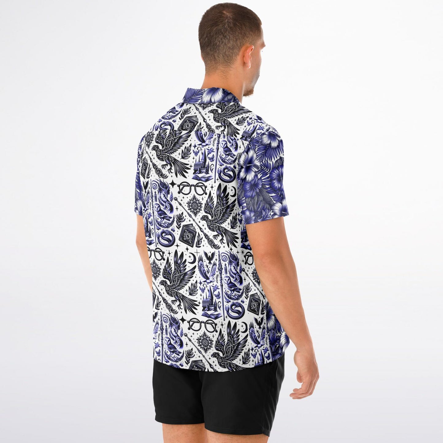 Wizardry School of Magic Short Sleeve Button-Down Hawaiian Shirt