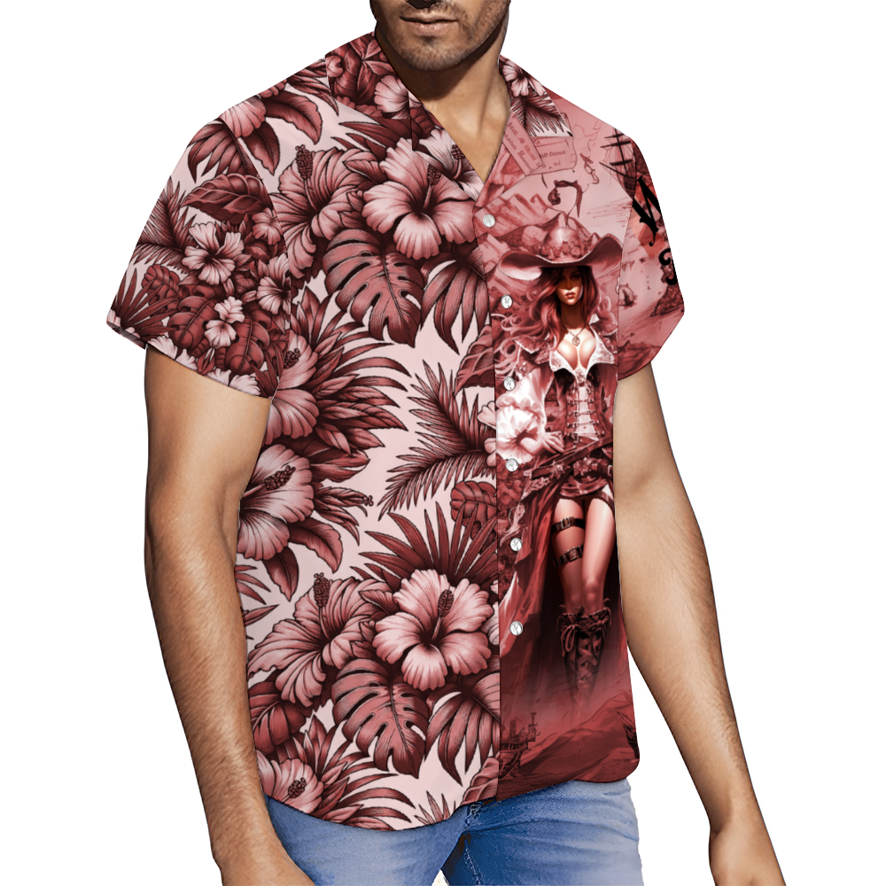 We Wants the Red Head Short Sleeve Hawaiian Shirt Button Down