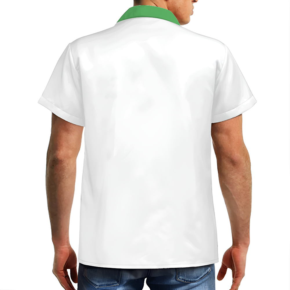 Tropical Paradise Waterfall Short Sleeve Shirt Button Down