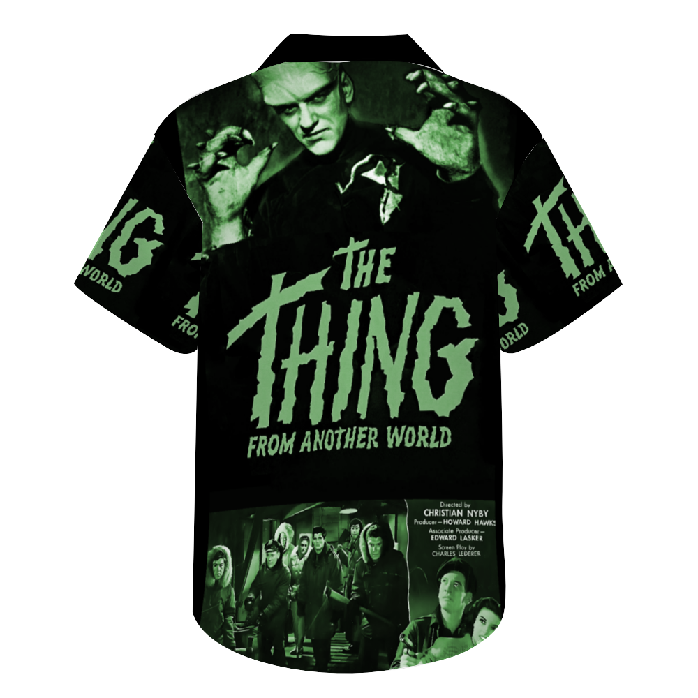 Custom The Thing From Another World Hawaiian Shirt Button Down