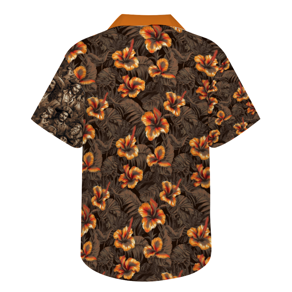 Band of Pirates II Custom Men's Hawaiian Short Sleeve Shirt Button Down