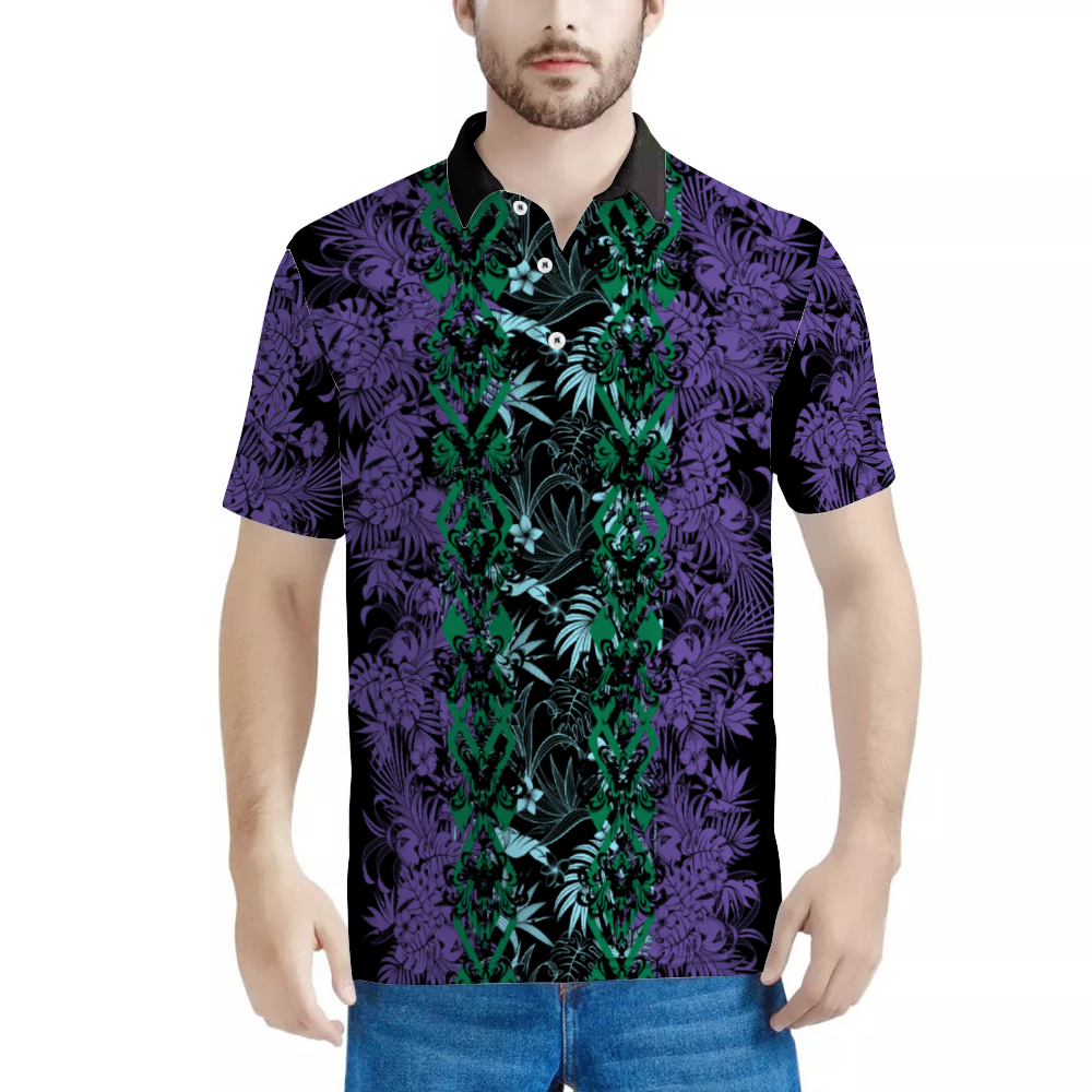 Happy Haunts Polynesian Tiki Polo Shirt