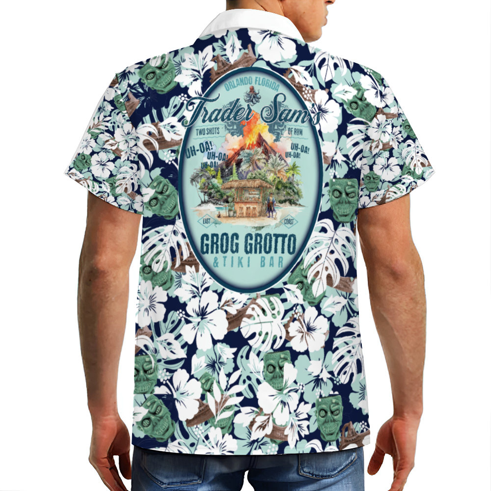 Trader Sam's Custom Men's Short Sleeve Shirts Button Down