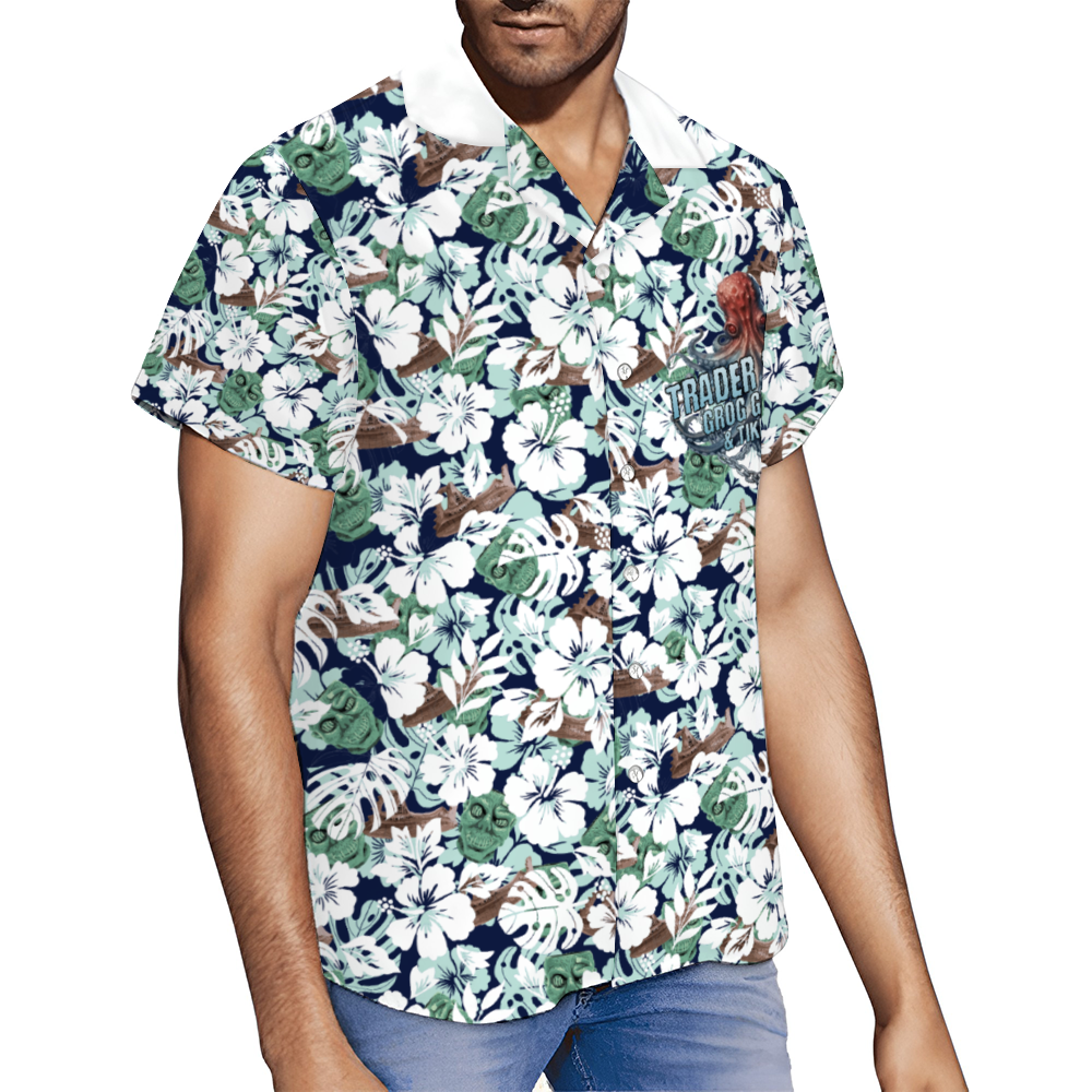 Trader Sam's Custom Men's Short Sleeve Shirts Button Down