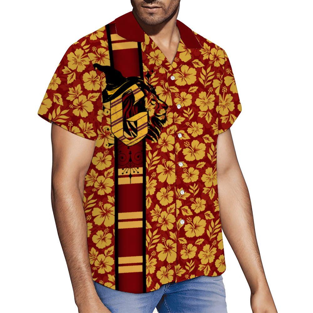 House of bravery, daring, nerve, and chivalry Hawaiian Button Down