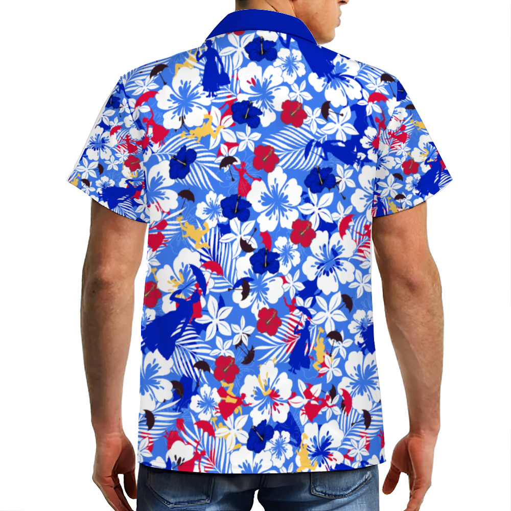 Custom Men's Mary P Short Sleeve Hawaiian Button Down