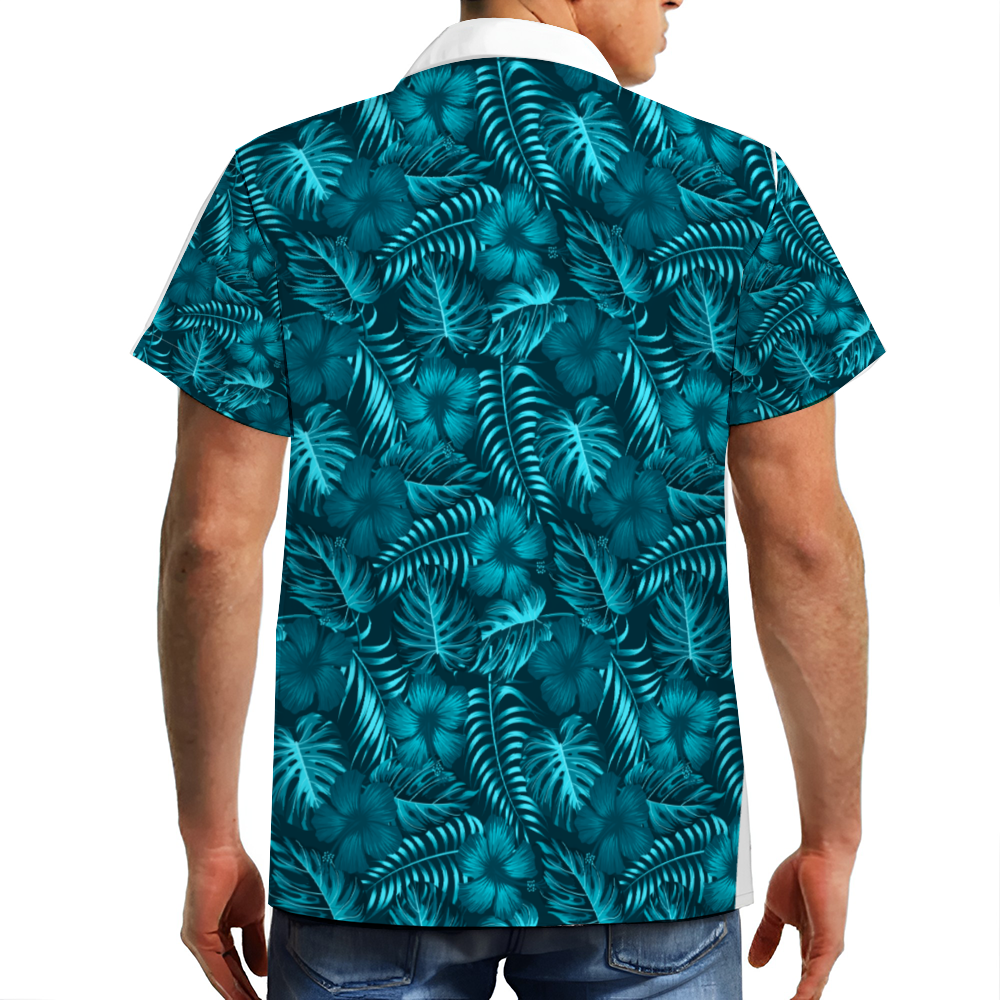 The Rise of Atlantis Custom Men's Short Sleeve Shirt Button Down