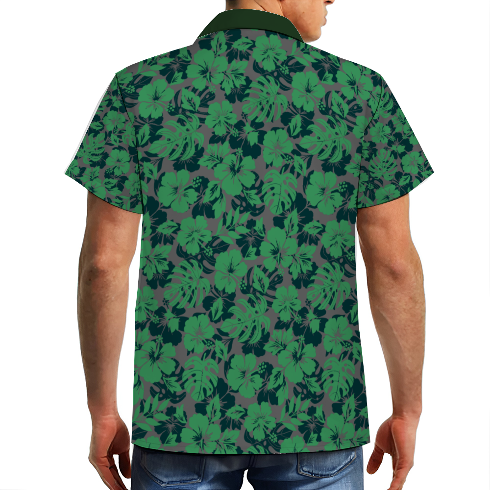 House of ambition, leadership, self-preservation, cunning and resourcefulness Custom Men's Hawaiian Short Sleeve Shirt Button Down
