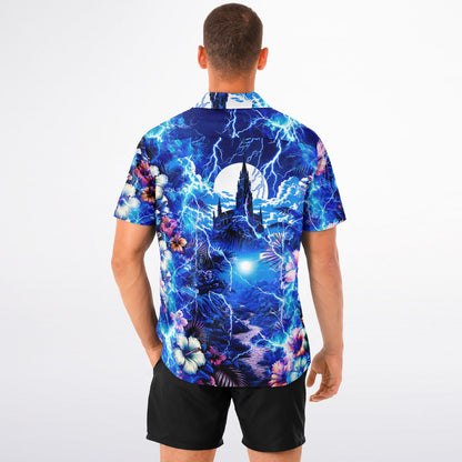 Frankenstein Unchained Short Sleeve Button-Down Hawaiian Shirt