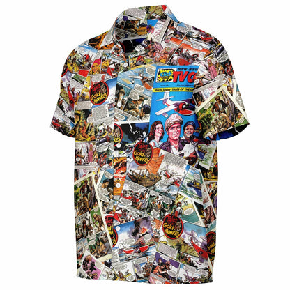 Tales from the Gold Monkey Short Sleeve Button-Down Hawaiian Shirt