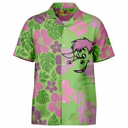 Elliot the Kindhearted Dragon Short Sleeve Button-Down Hawaiian Shirt