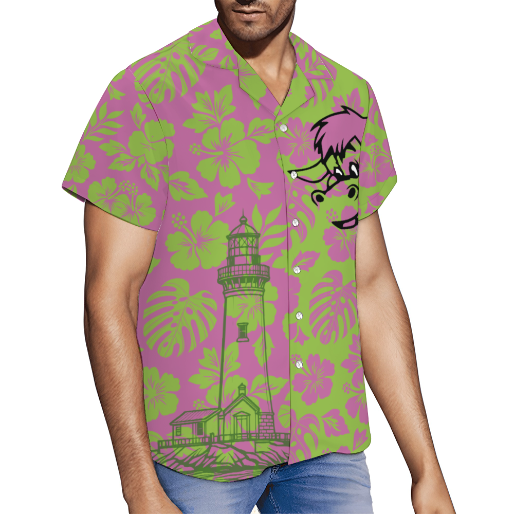 The Elliott Short Sleeve Hawaiian Shirt Button Down