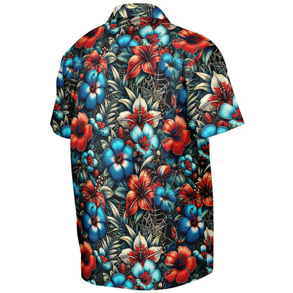 The Amazing Web Slinger Short Sleeve Button-Down Hawaiian Shirt