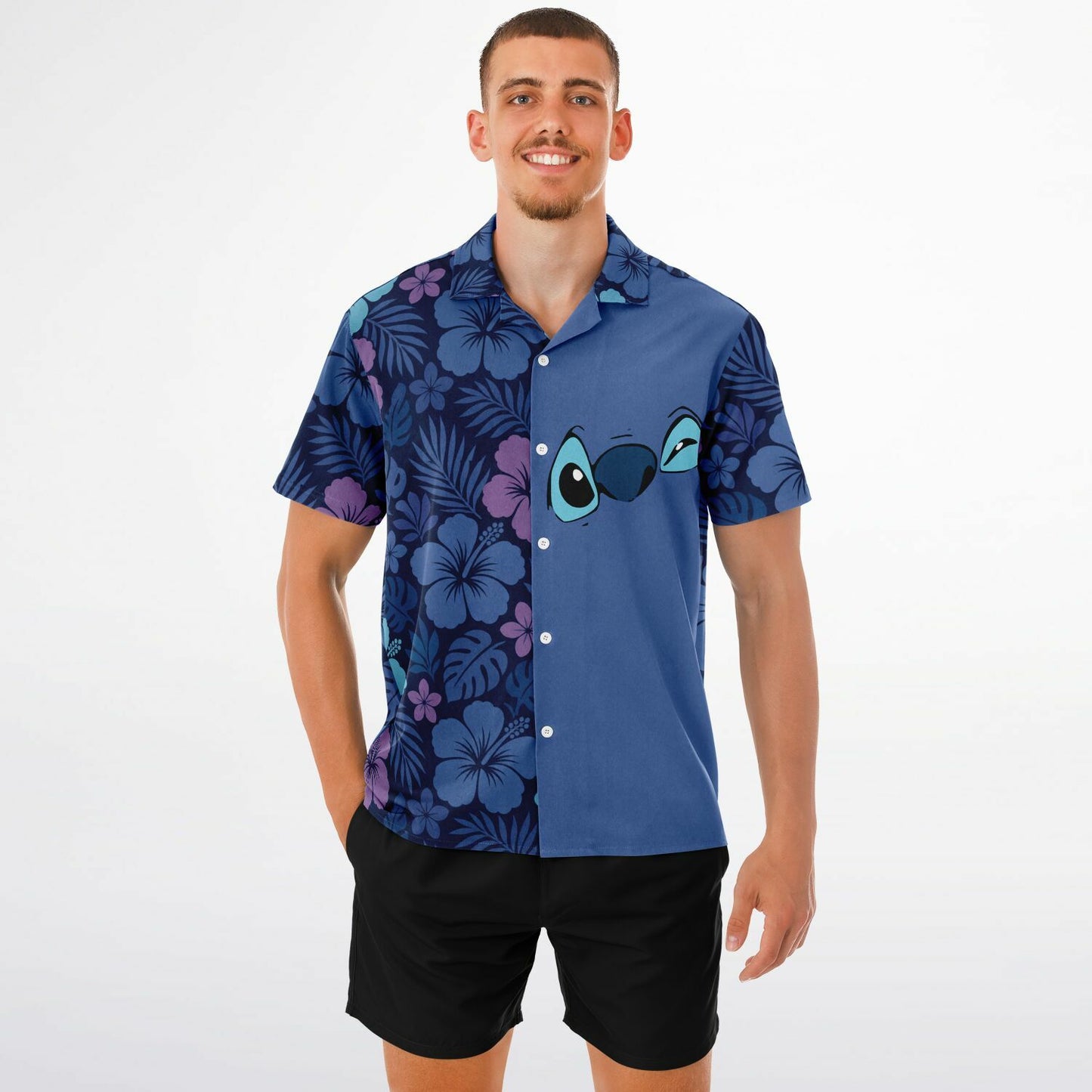 Experiment 626  Short Sleeve Button-Down Hawaiian Shirt