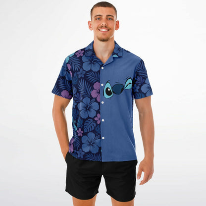 Experiment 626  Short Sleeve Button-Down Hawaiian Shirt
