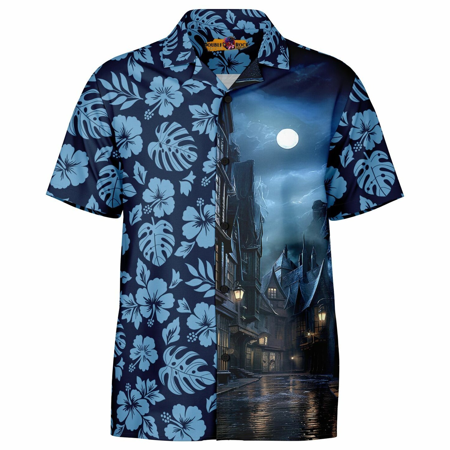 Nocturne Alley Short Sleeve Button-Down Hawaiian Shirt