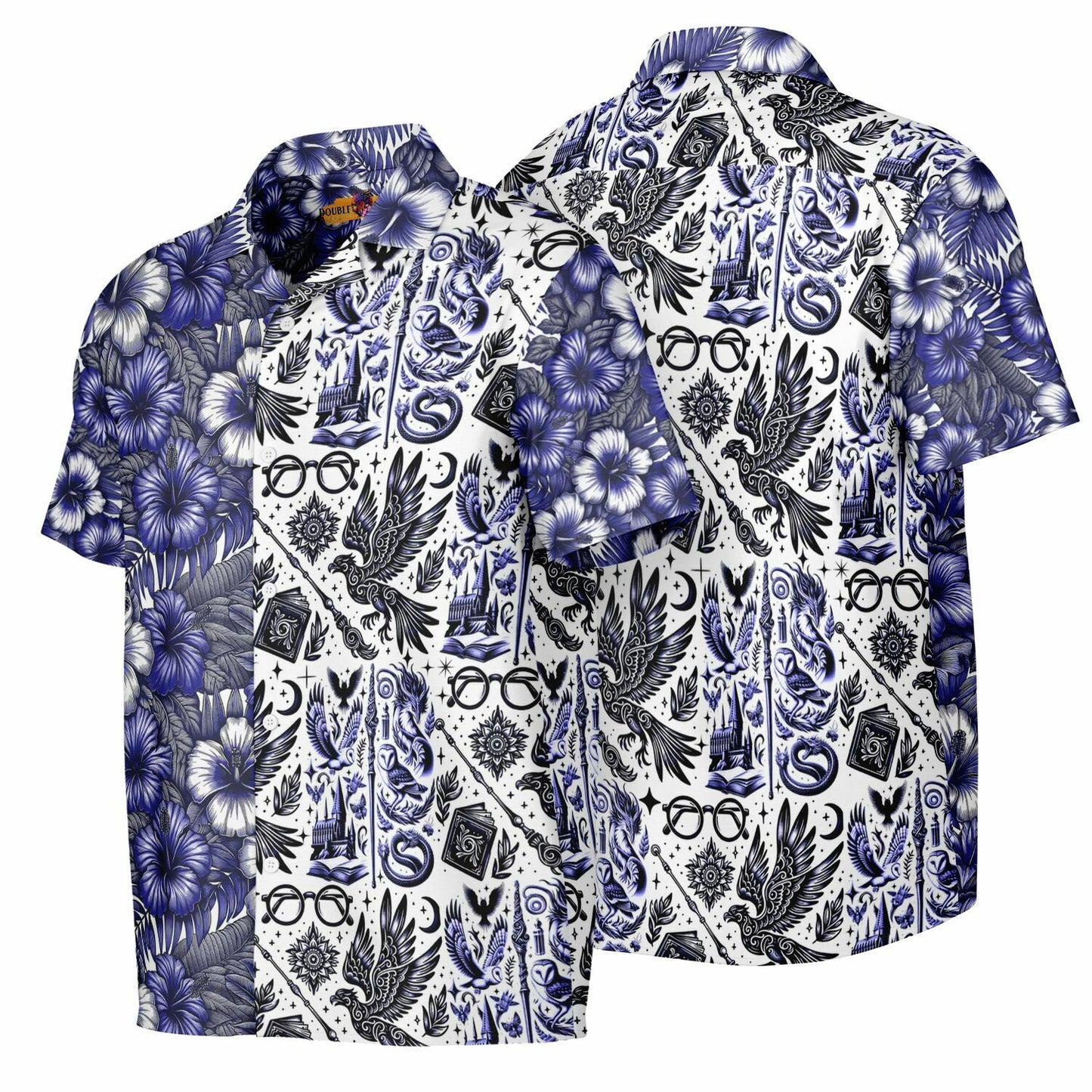 Wizardry School of Magic Short Sleeve Button-Down Hawaiian Shirt