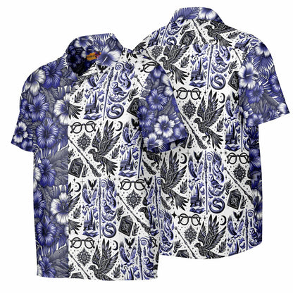 Wizardry School of Magic Short Sleeve Button-Down Hawaiian Shirt