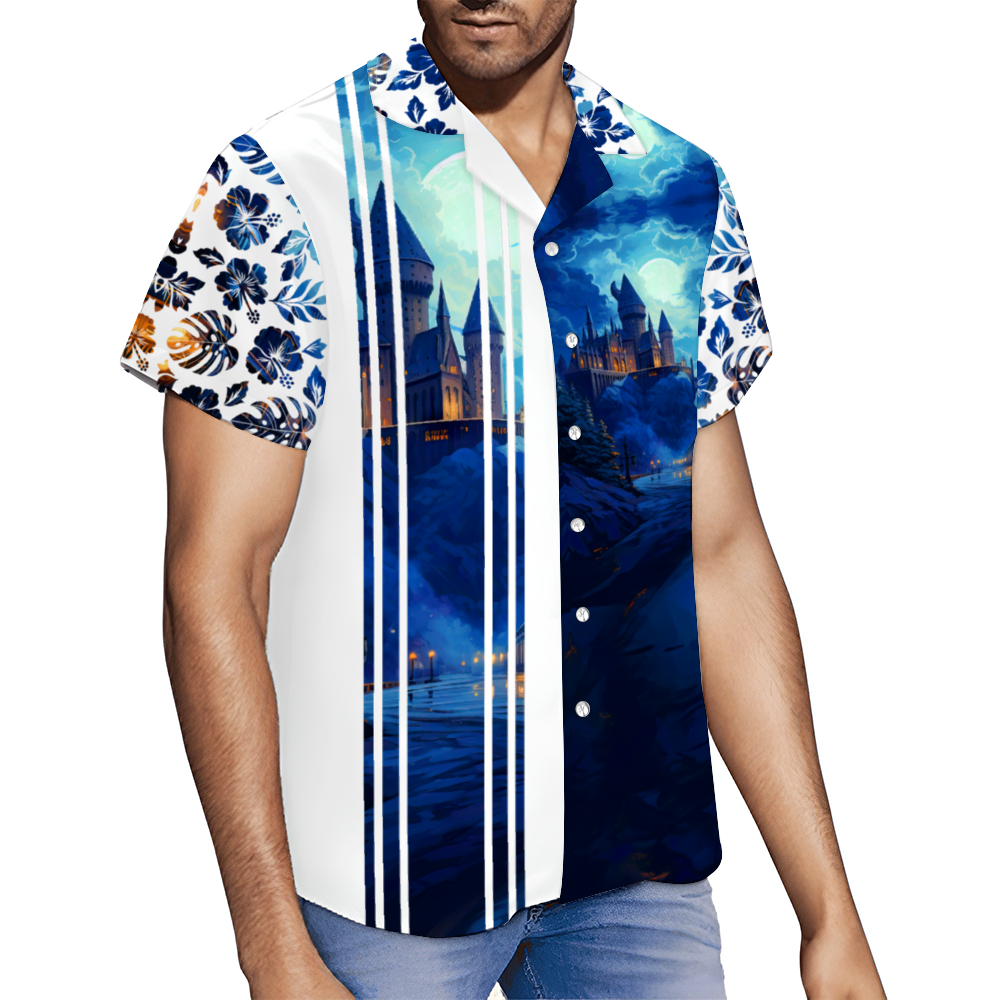 School of Wizards Short Sleeve Shirt Button Down