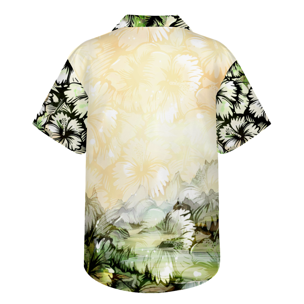 Welcome to the Shire Hawaiian Short Sleeve Shirt Button Down