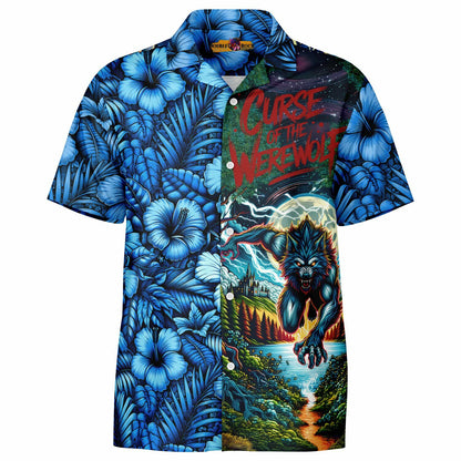 Curse of the Werewolf Short Sleeve Button-Down Hawaiian Shirt