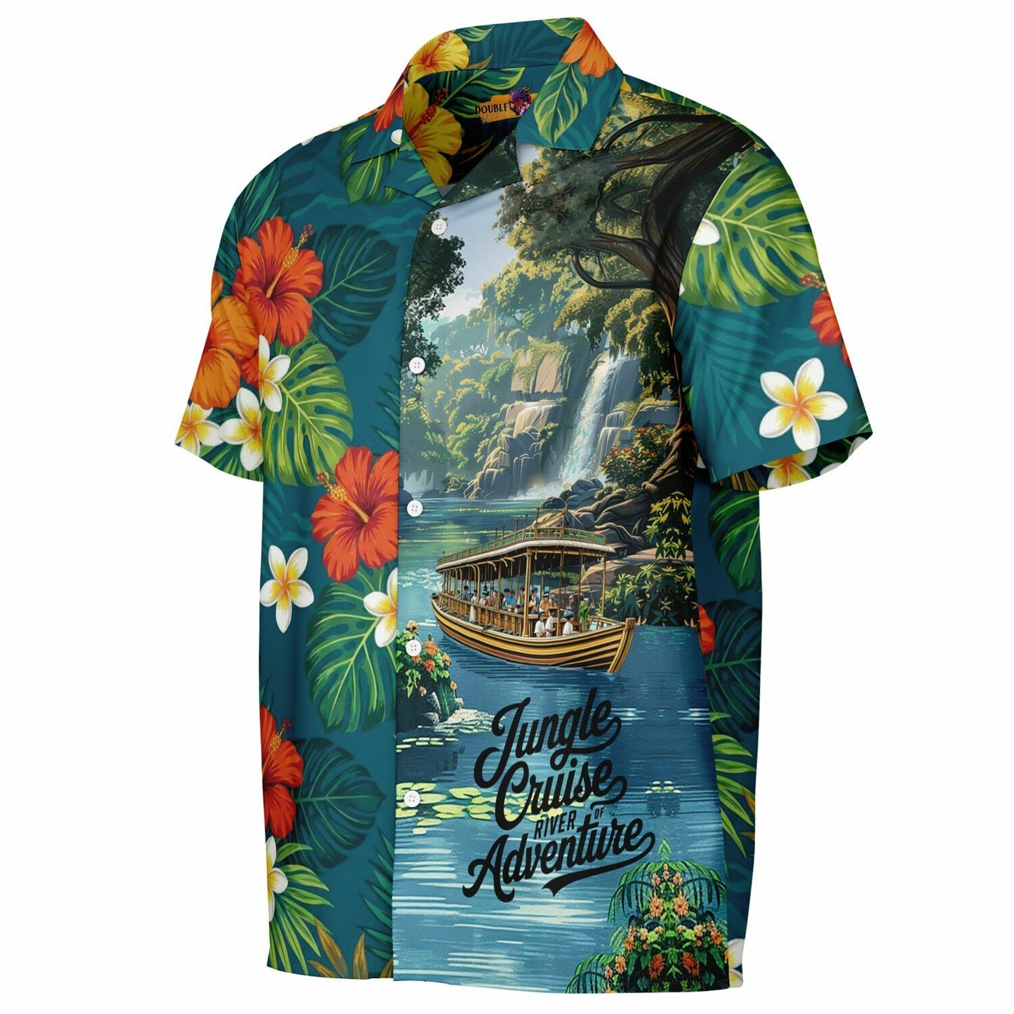 Jungle Cruise Adventure Short Sleeve Button-Down Hawaiian Shirt