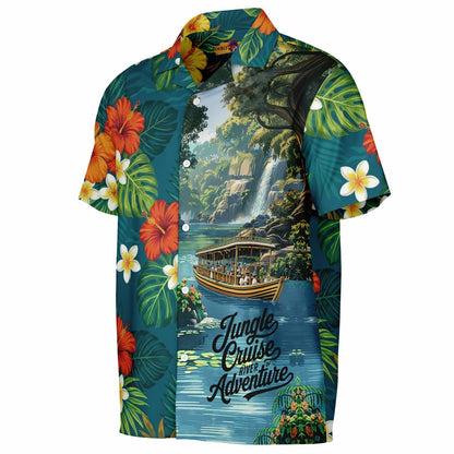 Jungle Cruise Adventure Short Sleeve Button-Down Hawaiian Shirt
