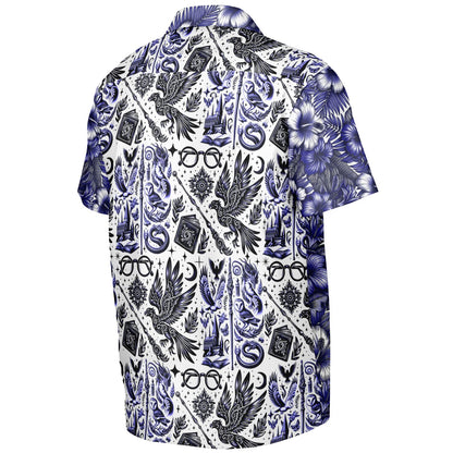 Wizardry School of Magic Short Sleeve Button-Down Hawaiian Shirt