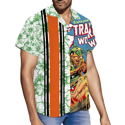 Strange Worlds Hawaiian Custom Short Sleeve Shirt Button Down