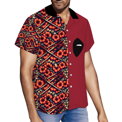 Dead in a Pool Short Sleeve Hawaiian Shirt Button Down