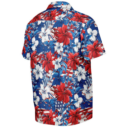 Mickey Mouse SteamBoat Willie Short Sleeve Hawaiian Button-Down Shirt