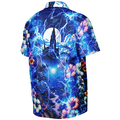 Frankenstein Unchained Short Sleeve Button-Down Hawaiian Shirt