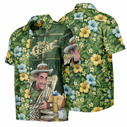 T. Howell "The Goat" Hawaiian Button-Down Short Sleeve Shirt
