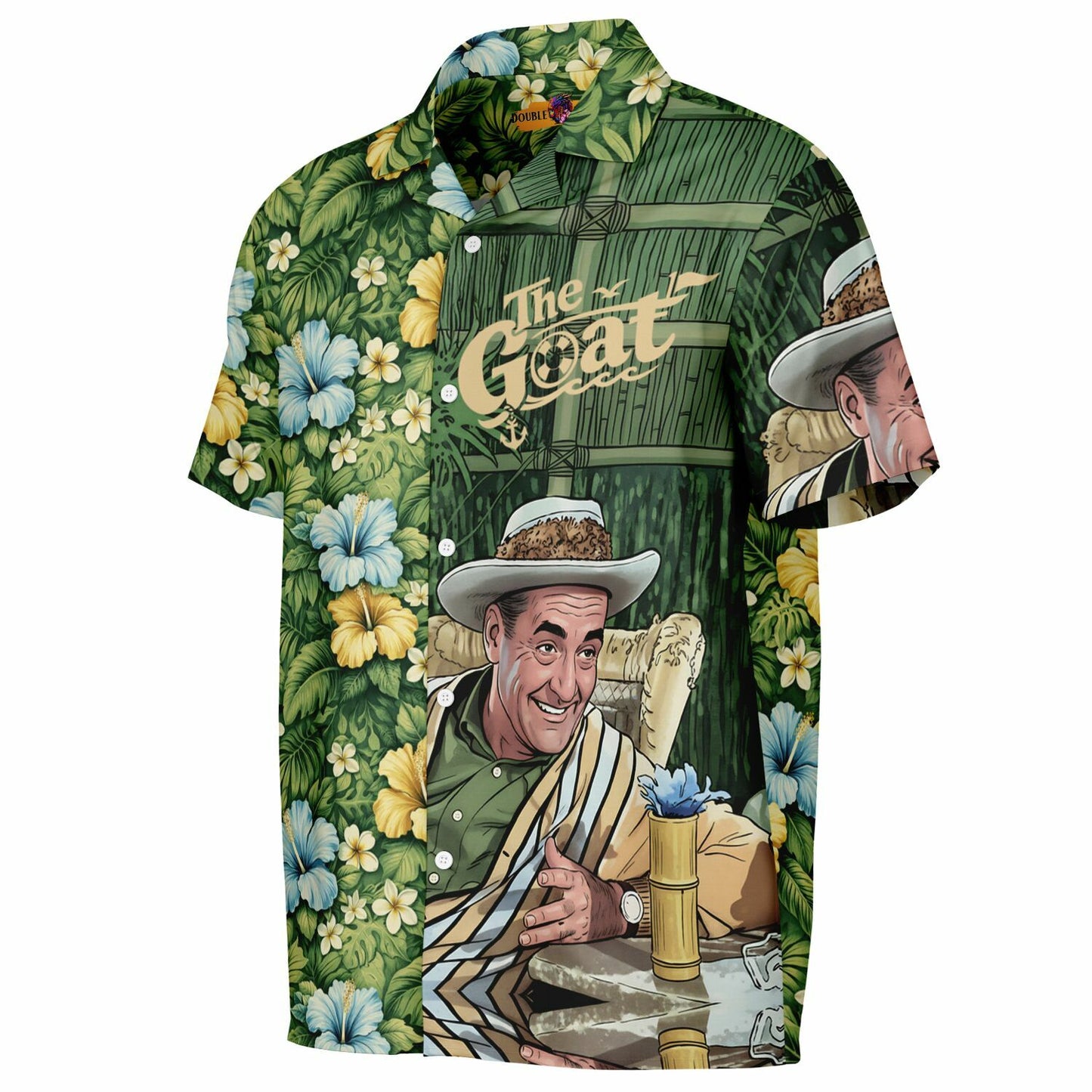 T. Howell "The Goat" Hawaiian Button-Down Short Sleeve Shirt