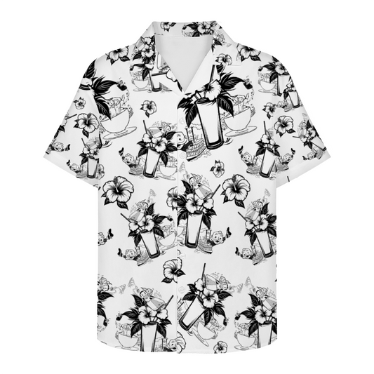 Vintage Theme Park Vibe Short Sleeve Shirt Button Down