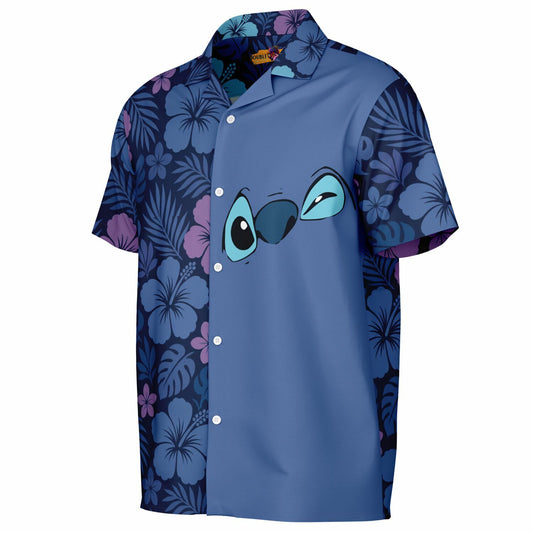Experiment 626  Short Sleeve Button-Down Hawaiian Shirt