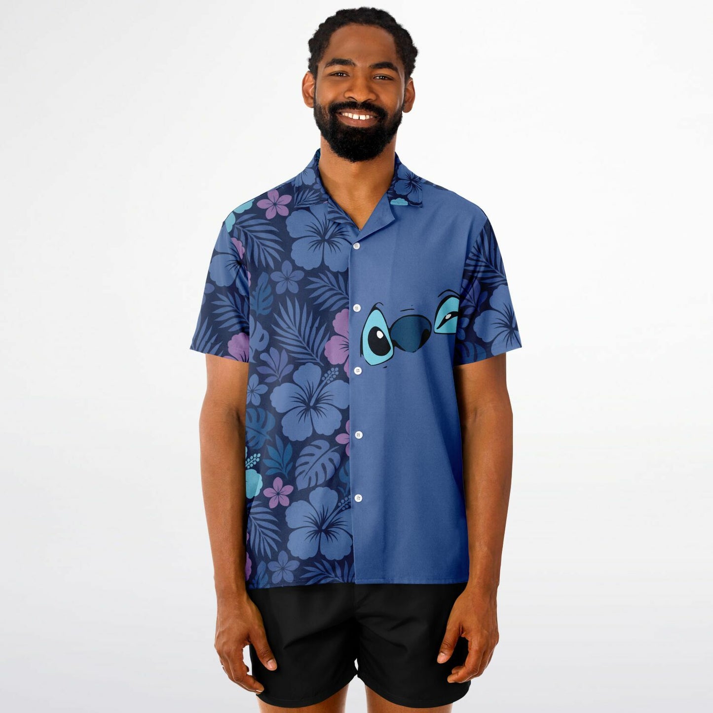 Experiment 626  Short Sleeve Button-Down Hawaiian Shirt