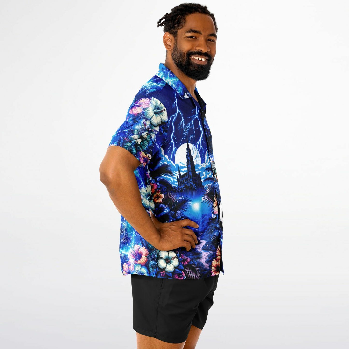 Frankenstein Unchained Short Sleeve Button-Down Hawaiian Shirt