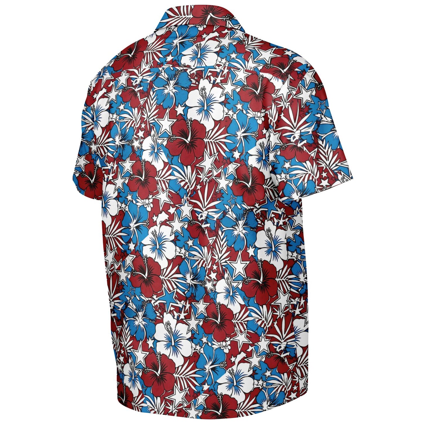 Captain America Vintage Hawaiian Aloha Short Sleeve Button-Down Shirt
