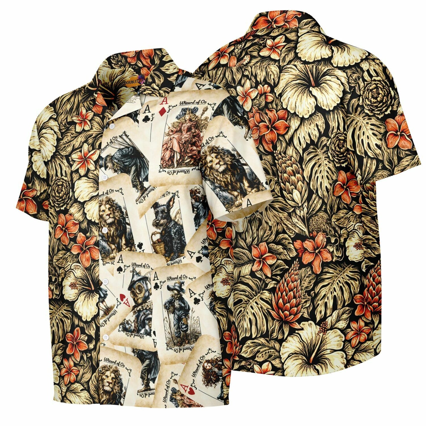Wizard of OZ Hawaiian Button-Down Aloha Shirt
