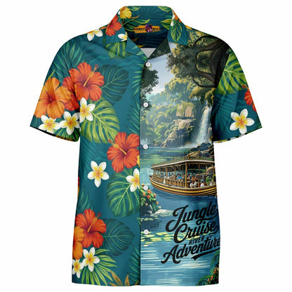 Jungle Cruise Adventure Short Sleeve Button-Down Hawaiian Shirt