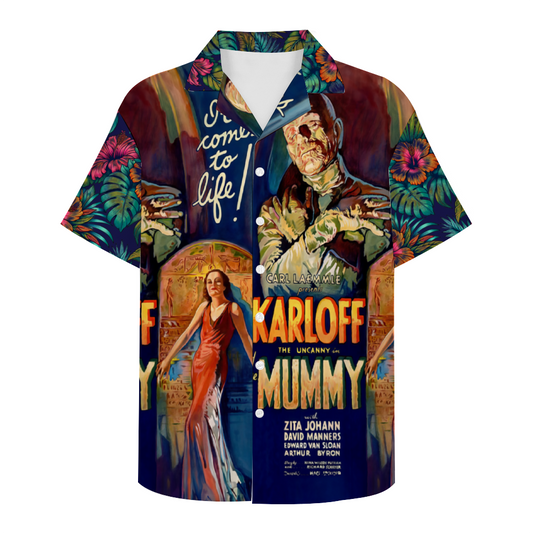 Classic the mummy Short Sleeve Shirt Button Down